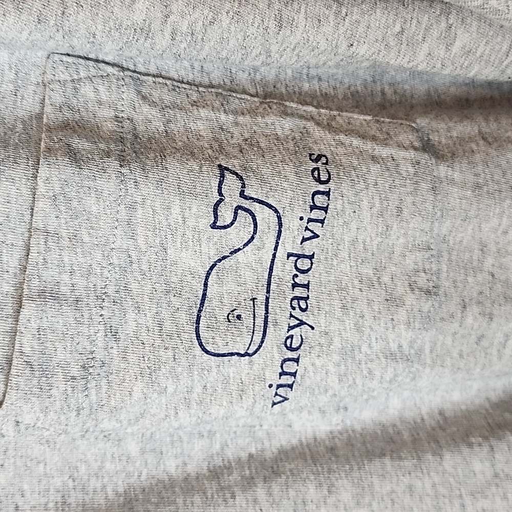 Vineyard Vines Classic Whale Logo Long Sleeve Gray T-Shirt Men's 3XB - Picture 4 of 6